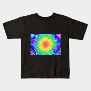 Rainbow Mandala Kids T-Shirt